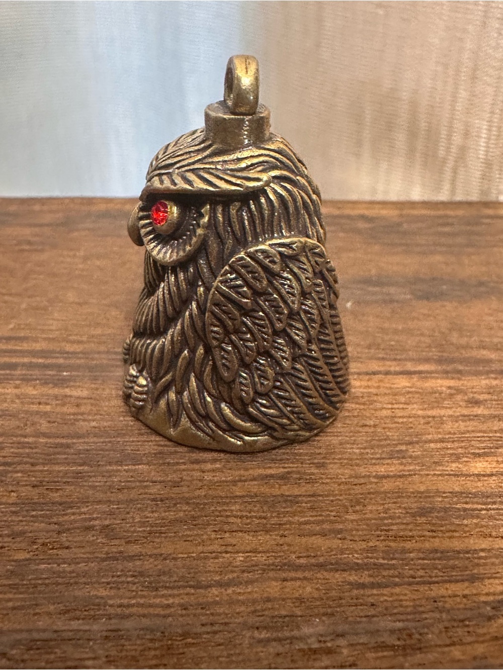 Miniature Brass Owl Charm Bell Collectible Figurine - Picture 7 of 14